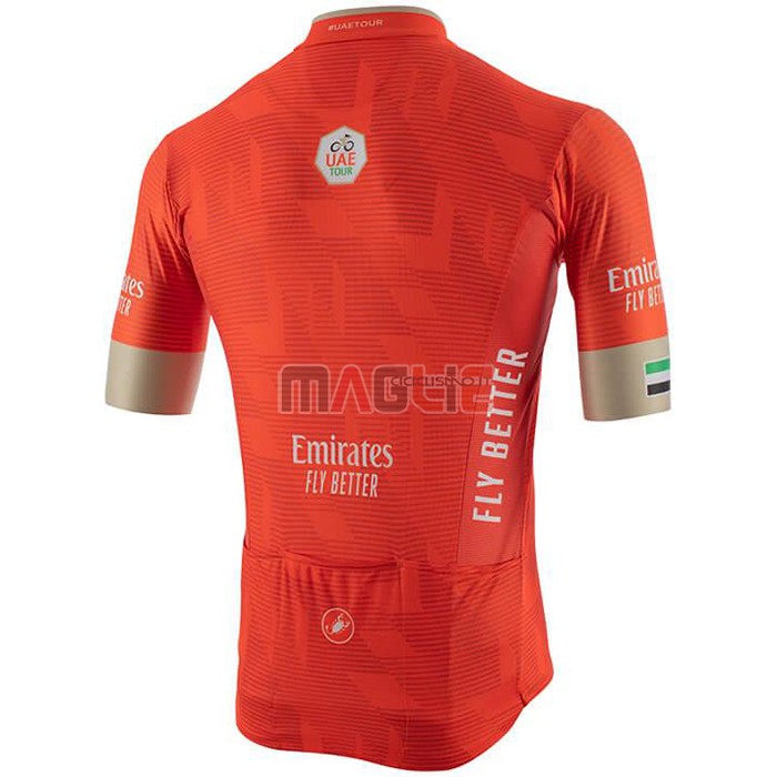 Maglia UAE Tour Manica Corta 2020 Rosso
